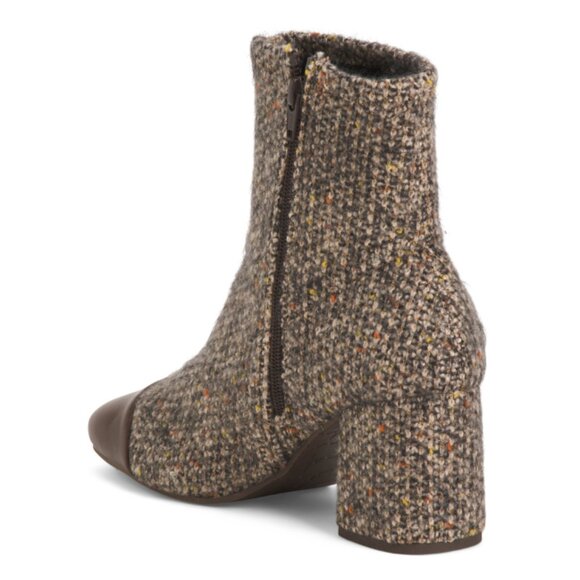 BC FOOTWEAR Natural/black Told Ya So Heeled Booties - Picture 2 of 2